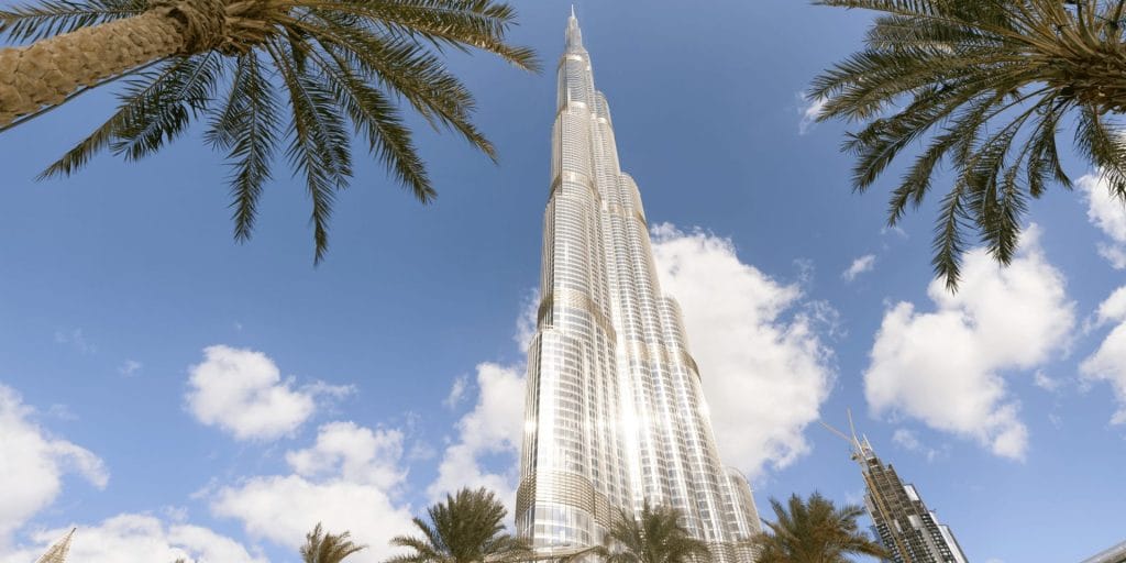 The Burj Khalifa Residences offer luxurious apartments with floor-to-ceiling windows providing stunning views of the city and Arabian Gulf. 