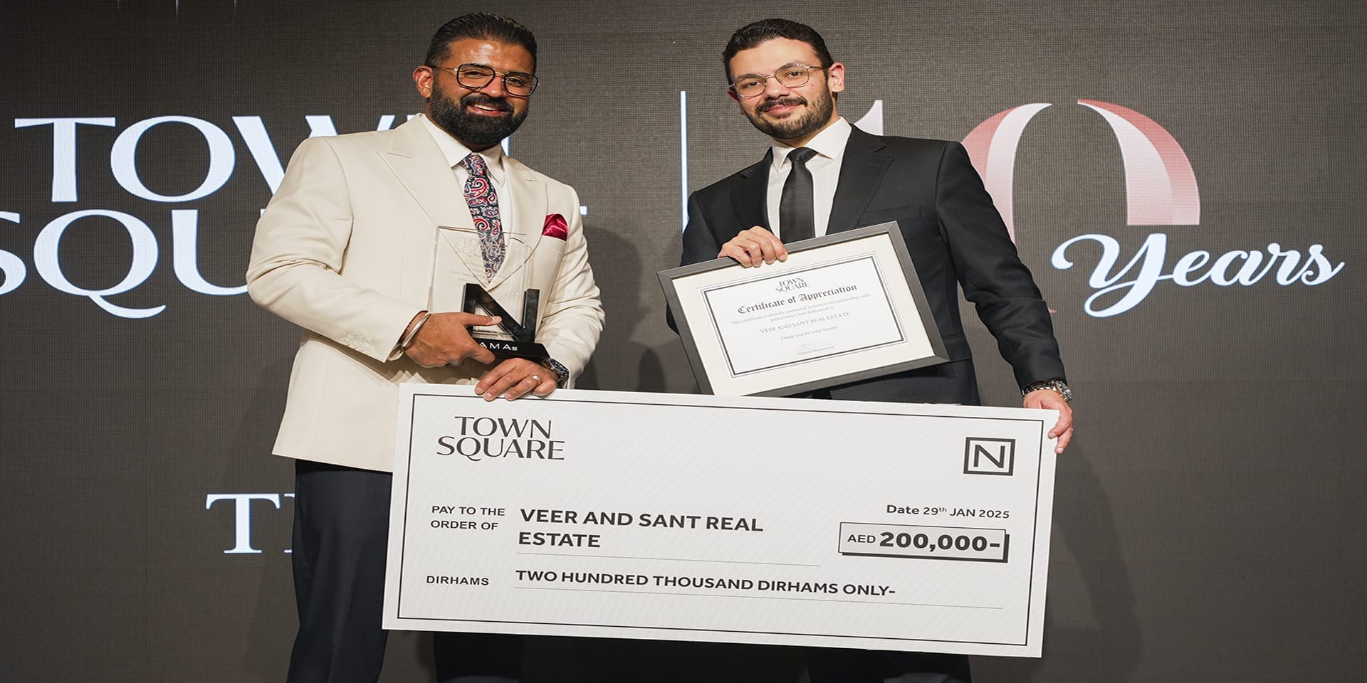 Veer & Sant’s Success at Nshama Agent Gala 2025 – A Milestone in Nshama Town Square Real Estate 2 Nshama top agents 2025