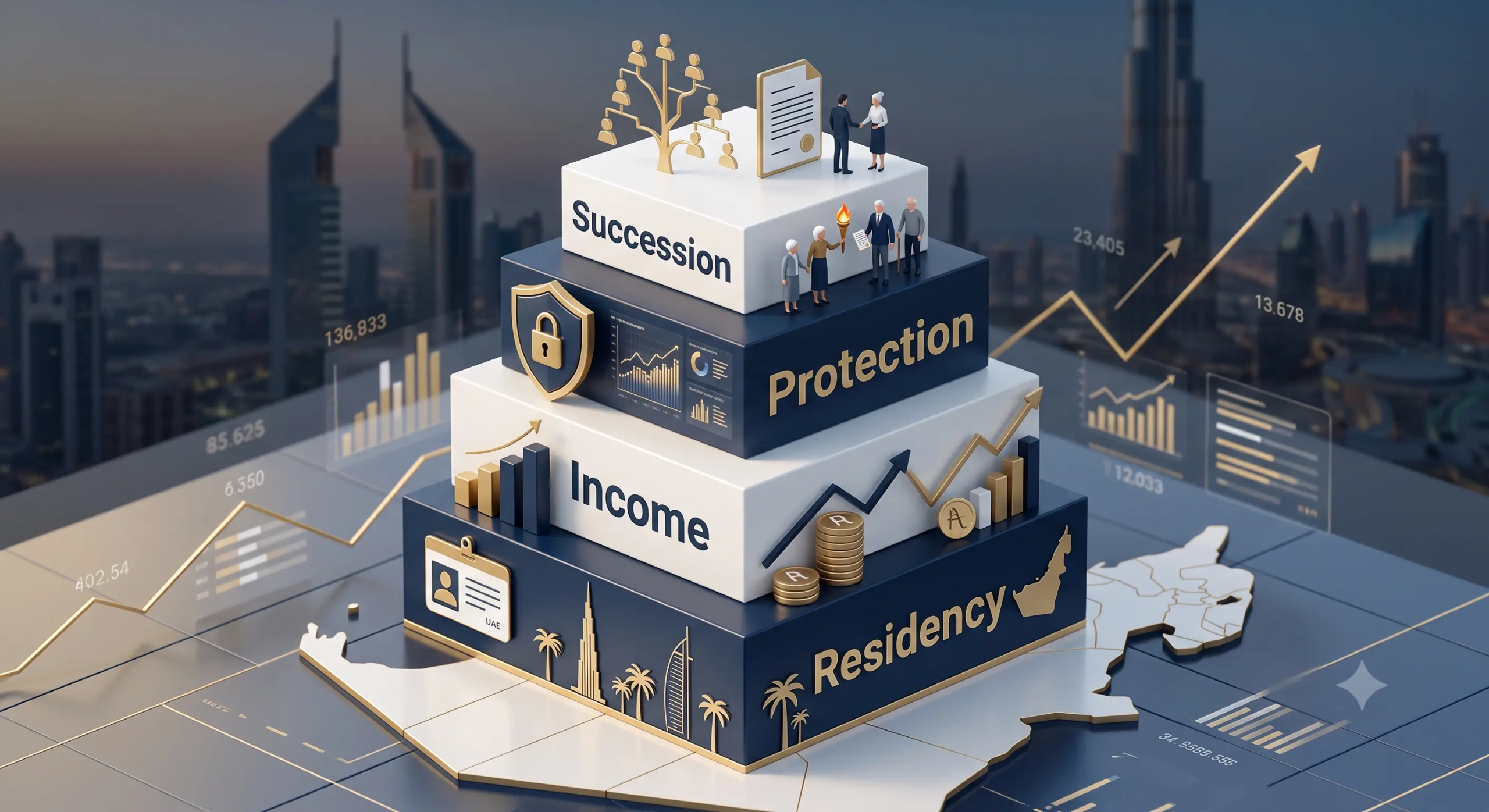 UAE Residency Strategy: Architectural framework for wealth management and asset protection in Dubai.
