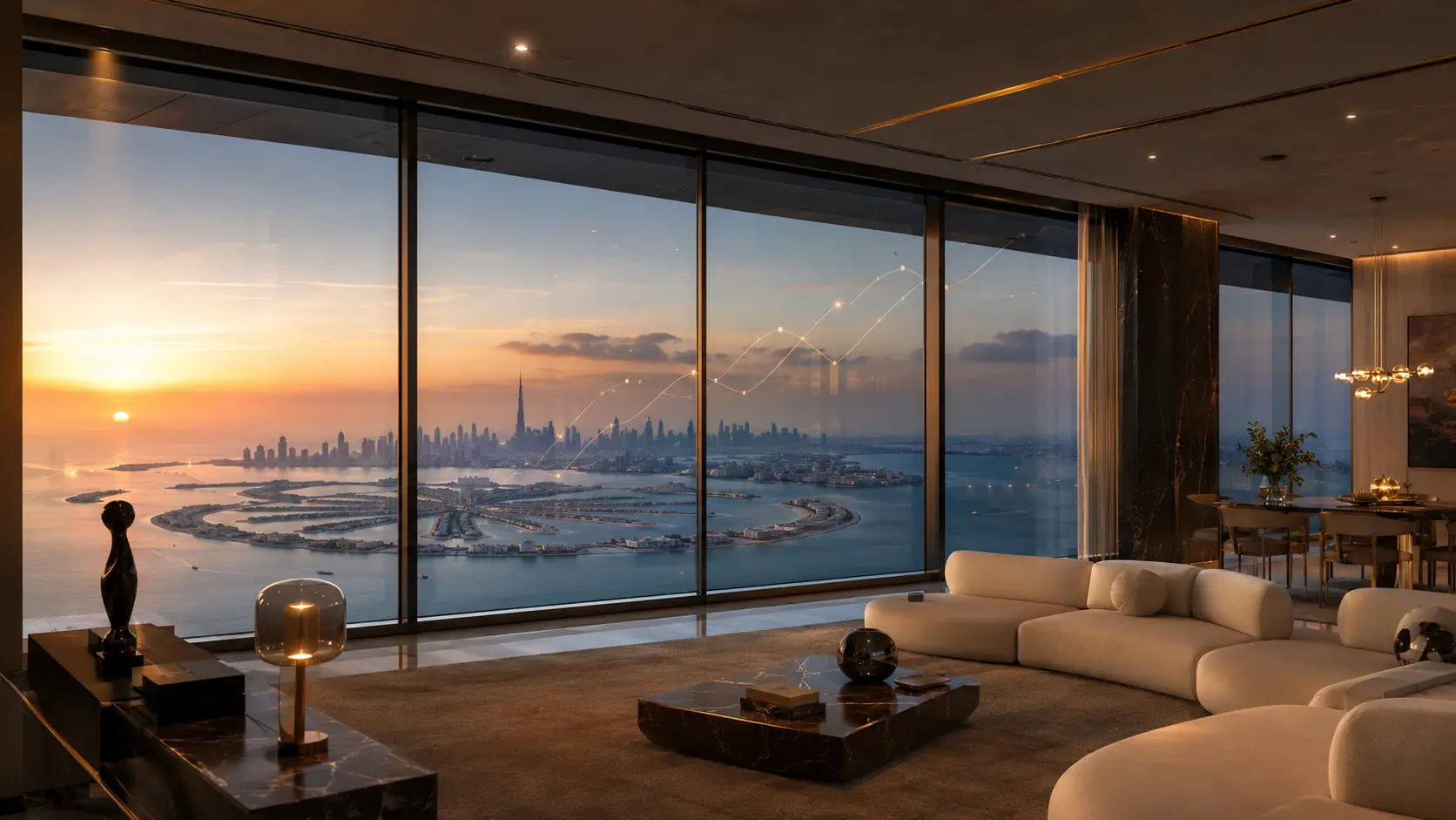 Dubai ultra-prime luxury property market growth chart 2026