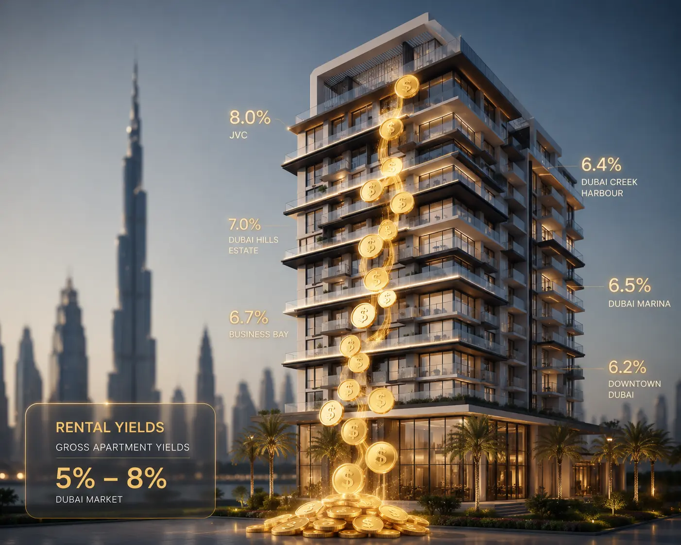 Dubai Real Estate in June 2026: Why the Market Rebounded Faster Than Anyone Expected 2 Dubai real estate market 2026 rental yields and investment income