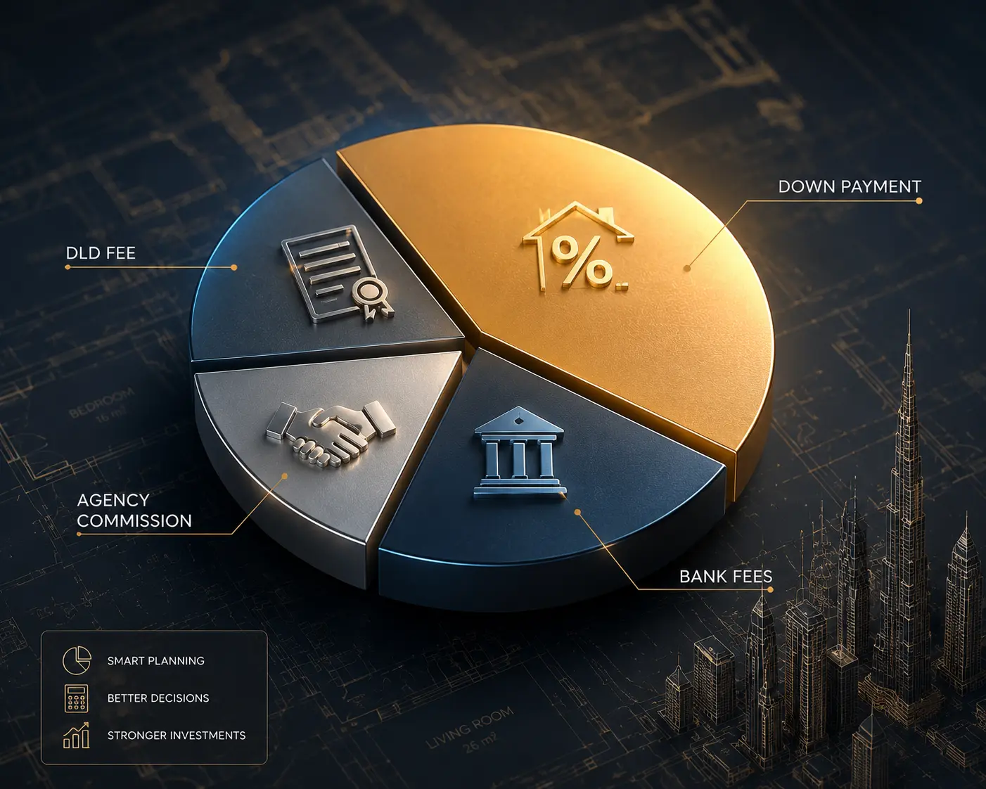Mortgage vs Off-Plan in Dubai: What 250,000+ Transactions Reveal About How People Actually Buy 1 Breakdown of upfront cash costs for Dubai mortgage vs off-plan 2026 property purchases