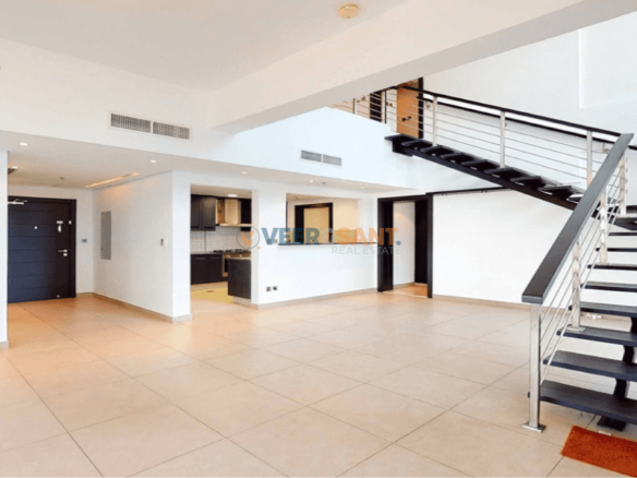 Dubai Marina Skyline and Open Lake View | Spacious 3BR Ensuite Duplex + Maid’s Room