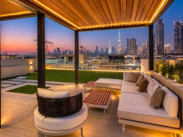 Custom 4BR Villa | Burj View | Sobha Hartland Dubai