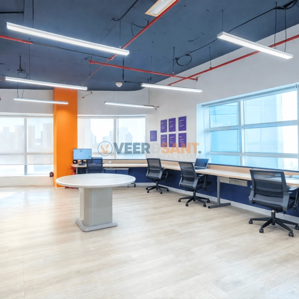 Furnished office space with sea and Atlantis views in Barsha Heights, Dubai